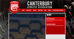 Desktop Screenshot of canterburyathleticassociation.com