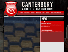 Tablet Screenshot of canterburyathleticassociation.com